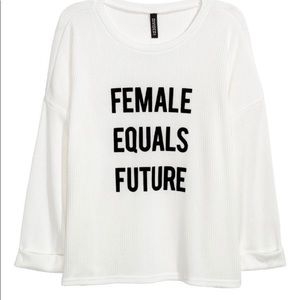 🌸 H&M Female Equals Future Sweater